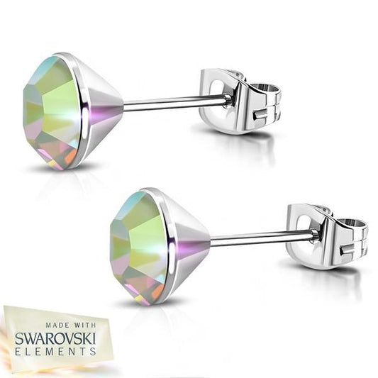 Opal Swarovski Earrings (#c279)